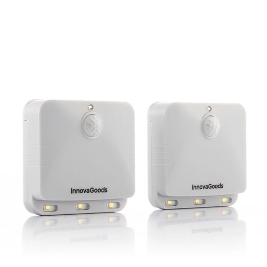 Piloto Noche Led Con Sensor Movimiento, 2 Unidades