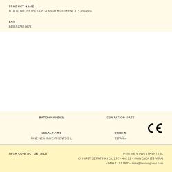 Piloto Noche Led Con Sensor Movimiento, 2 Unidades