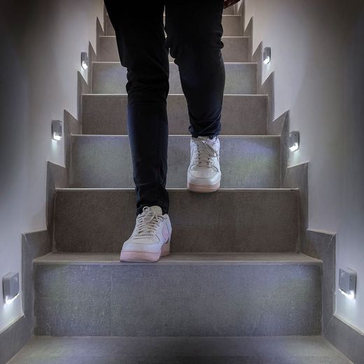 Piloto Noche Led Con Sensor Movimiento, 2 Unidades