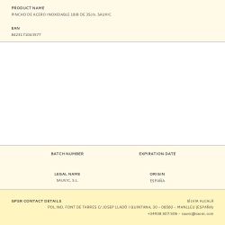 Pincho De Acero Inoxidable 18/8 De 35Cm. Sauvic