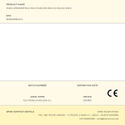 Pinza Amperimétrica Multifunción 400A Ca Mul021 Nimo