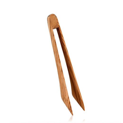 Pinza Para Servir De Madera De Olivo 30 Cm