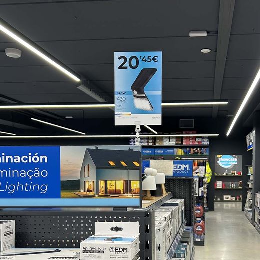 Pinza Portaprecios Doble, Altura Total 92 Mm