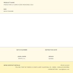 Pinzas Para La Carne Acero Inoxidable 35Cm