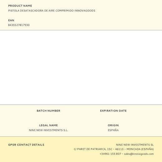 Pistola Desatascadora De Aire Comprimido