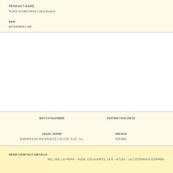 Placa Acero Inox 125X19X2Mm