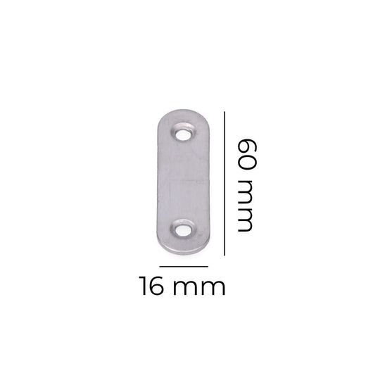 Placa Acero Inox 57X16X1,5Mm