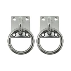 Placa Amarre Con Anilla Ap13, 6 Mm, Inoxidable, Blister 2 Uds