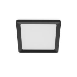 Plafón Cuadrado Negro Valen, 13 W, 1550 Im, 2200-6500 K, 295 X 37 X 295 Mm