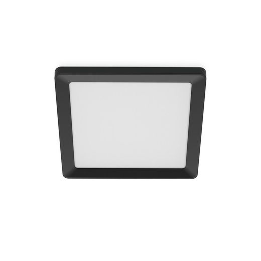 Plafón Cuadrado Negro Valen, 13 W, 1550 Im, 2200-6500 K, 295 X 37 X 295 Mm