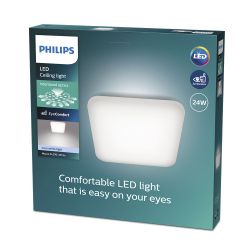 Plafón Led Cuadrado Mauve 24 W 4000 K 3000 Lm 43 X 43 X 7,5 Cm