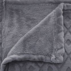 Plaid/Manta Modelo Winter Rhombus Color Gris 230 X 180 Cm