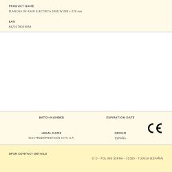 Plancha De Asar Electrica 1000 W 280 X 220 Mm