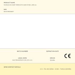 Plancha De Asar Terracota 1600 W 460 X 280 Mm