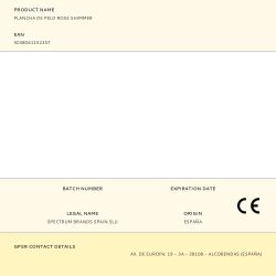 Plancha De Pelo Rose Shimmer