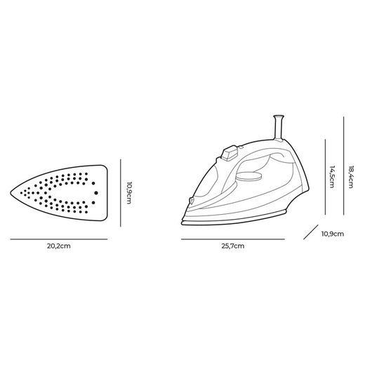 Plancha De Vapor 2000 W