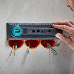 Plantilla De Perforación Electricidad, Para Medidas De 71 Y 91 Mm