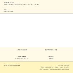 Plantilla Para Calzado Anatómica Silicona T: 35-41