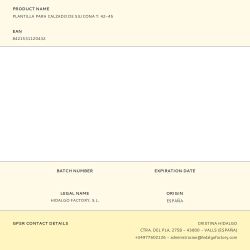 Plantilla Para Calzado De Silicona T: 42-45