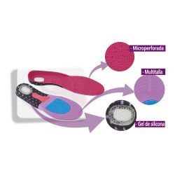 Plantilla Para Calzado Multideportiva Gel T: 40-46