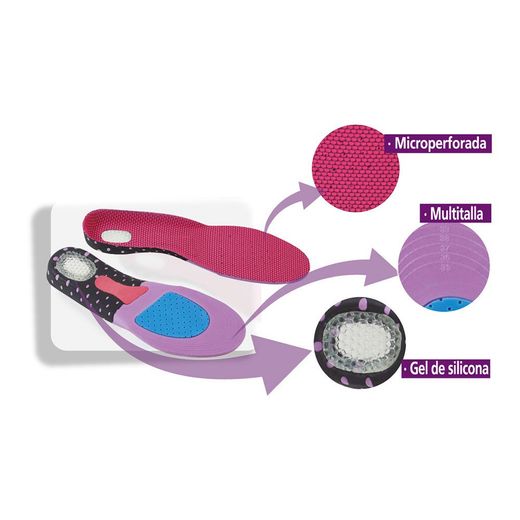 Plantilla Para Calzado Multideportiva Gel T: 40-46