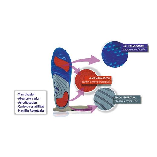 Plantilla Para Calzado Plus Silicona T: 42-46