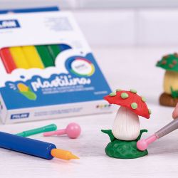 Plastilina De Colores 330 G Colores Surtidos, 4 Uds