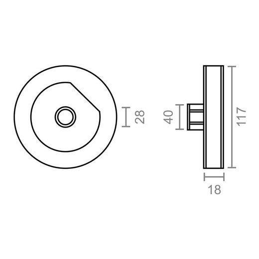Polea Plástico Espiga Pr21 Negro Para Rodamiento Cinta 18 Mm