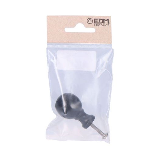 Pomo Bola 25 Mm Hierro Negro