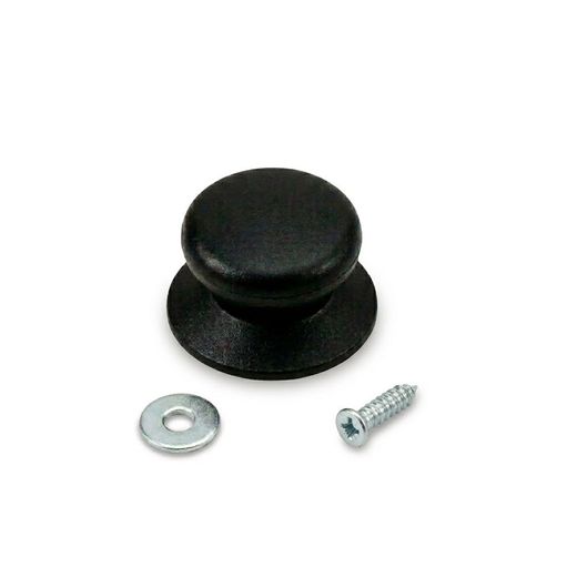 Pomo Nylon Negro Para Tapas De Cazuela, 5,8 X 3,3 Cm