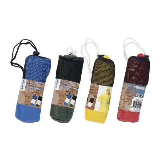 Poncho Chubasquero Reforzado Colores Surtidos 100 X 130 Cm