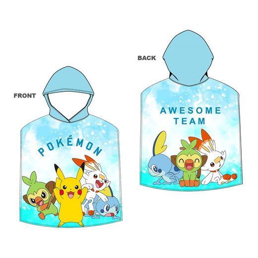 Poncho De Playa Infantil 55 X 110 Cm  Pokemon