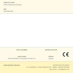 Porta Cebador Solera 804