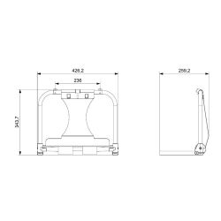 Portabobinas Mural De Pared Jofel