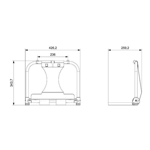 Portabobinas Mural De Pared Jofel