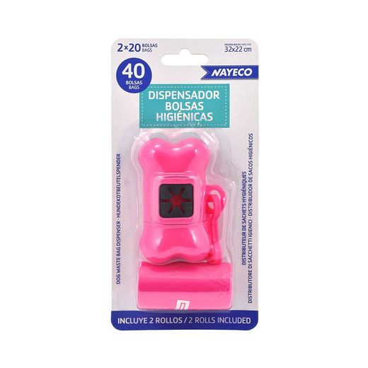 Portabolsas + Rollo De 20 Bolsas Higiénicas Colores Surtidos 2 Uds