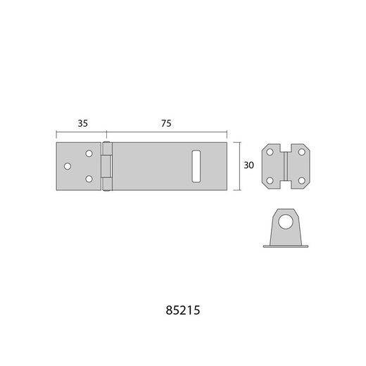 Portacandados De Zinc 76 Mm
