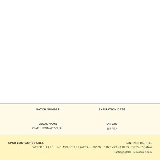 Portalamparas 250V Base G-9  10Cm Con Cable