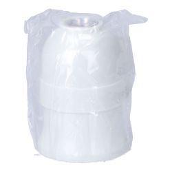 Portalámparas Baquelita Interior Cerámico E27, 4 A 230 V, Blanco, Ø43 X 60 Mm (Retractilado)