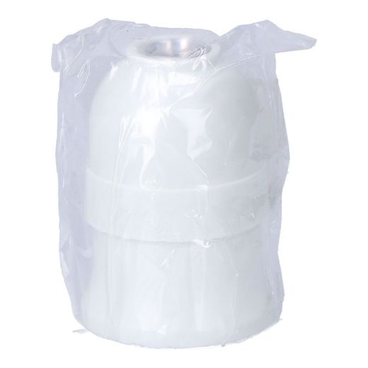 Portalámparas Baquelita Interior Cerámico E27, 4 A 230 V, Blanco, Ø43 X 60 Mm (Retractilado)