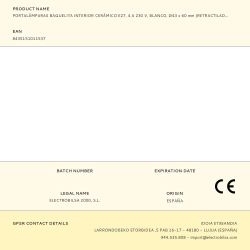 Portalámparas Baquelita Interior Cerámico E27, 4 A 230 V, Blanco, Ø43 X 60 Mm (Retractilado)