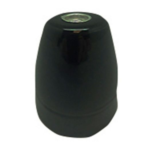Portalámparas Cerámico Vintage E27, 100 W 250 V, Negro, Ø47 X 59 Mm (Retractilado)