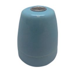 Portalámparas Cerámico Vintage E27 4 A 100 W 250 V~ Azul, Ø47 X 59 Mm