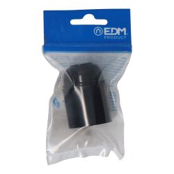 Portalámparas De Baquelita Reforzado E-27 Negro (Envasado)