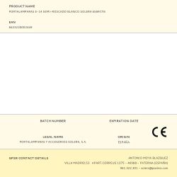 Portalamparas E-14 Semi-Roscado Blanco Solera 6584Ctb