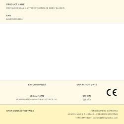 Portalámparas E-27 "Provisional De Obra" Blanco