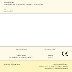 Portalámparas E-27 "Provisional De Obra" Fijación Lateral