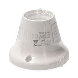 Portalamparas E27, Zocalo Recto, 4A 250V~, Blanco (Retractilado)