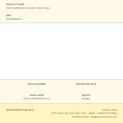 Portalamparas Halogeno Lineal 78Mm