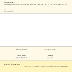 Portalamparas Iluminacion Mignonette E10 (Solo Instalaciones De 12V O Inferiores) Colores / Modelos Surtidos